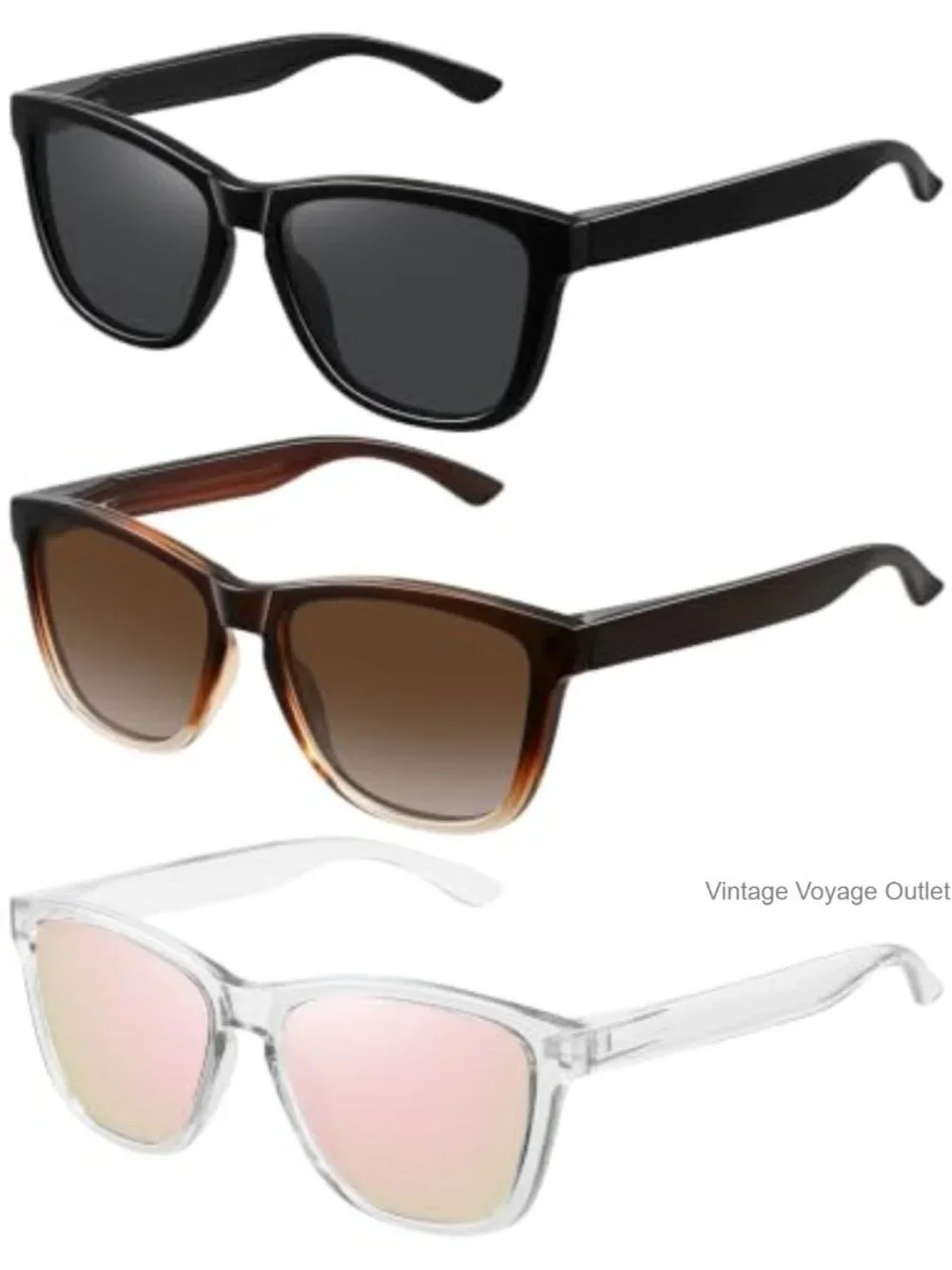 Polarized Sunglasses for Women Men Retro Square Shades UV400 Driving Sun